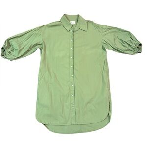 Holly Shae Arden Dress Size M/L (8-10) in Army Green with Rhinestone Buttons